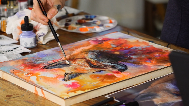 Introduction to Mixed Media Painting Online