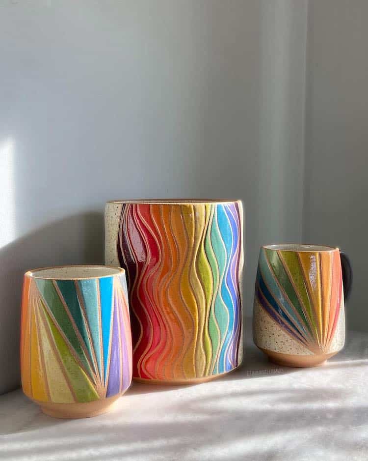 Rainbow Ceramics by Christine Tenenholtz