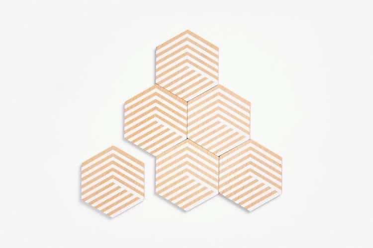 Optic Table Tiles by Bower Studios