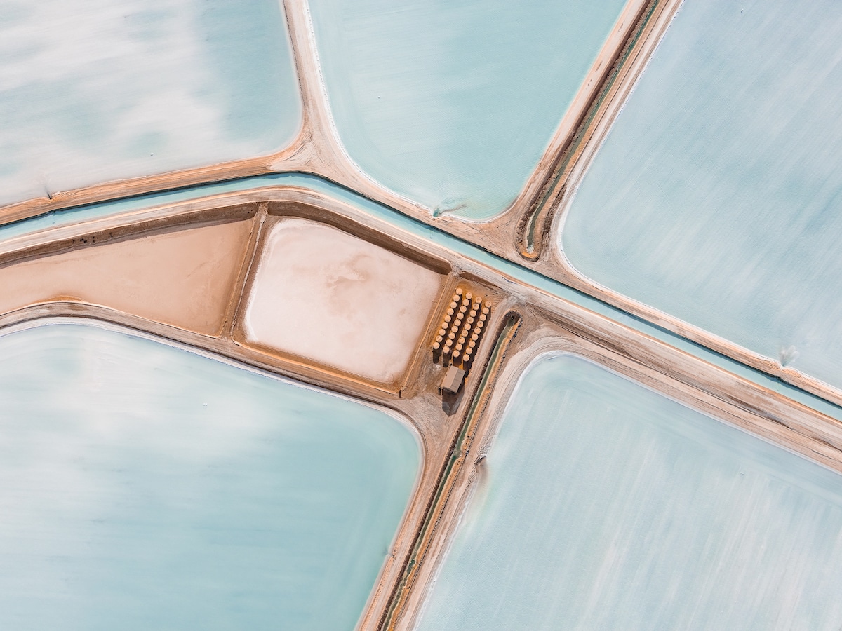 Aerial Photo of Salt Basins