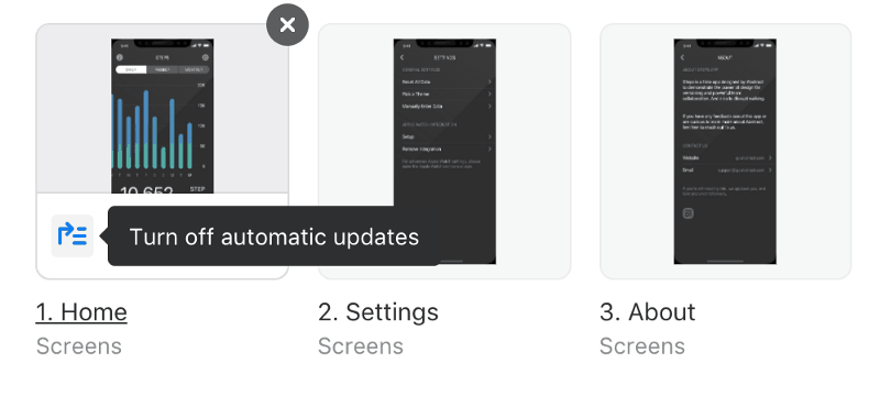 How to turn off automatic updates in Abstract